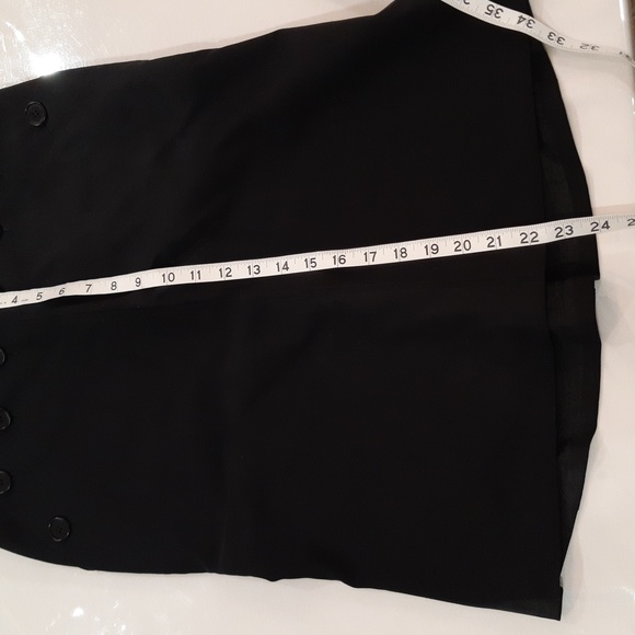 EUC BCBG Maxazria Black Suiting Skirt Sz 4 - Picture 6 of 6